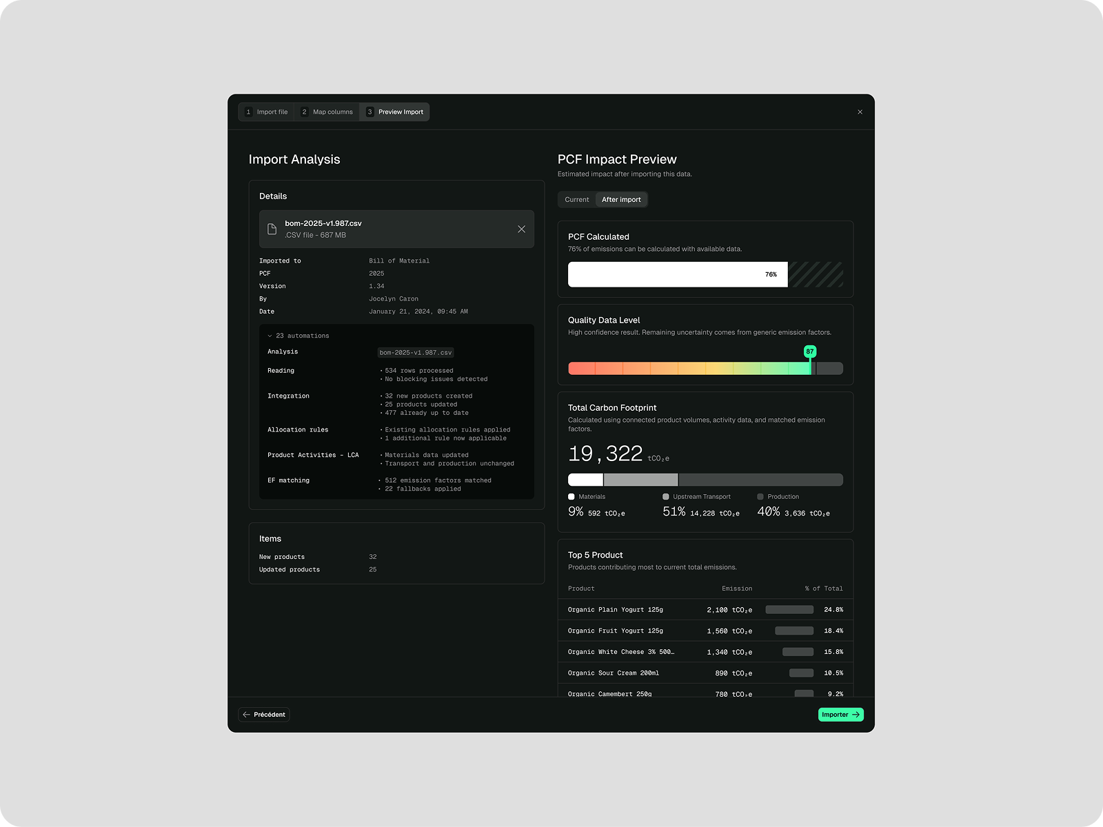 Integrate a file, see the impact immediately 2
